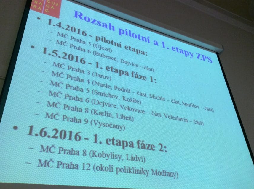 Parkovací zóny v Praze: spustí se v dubnu, cena 1200 korun